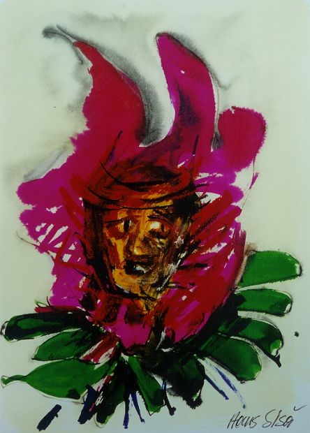 GARTENSCHAU, Gartenbewohner 3, Aquarell, 88 x 62 cm